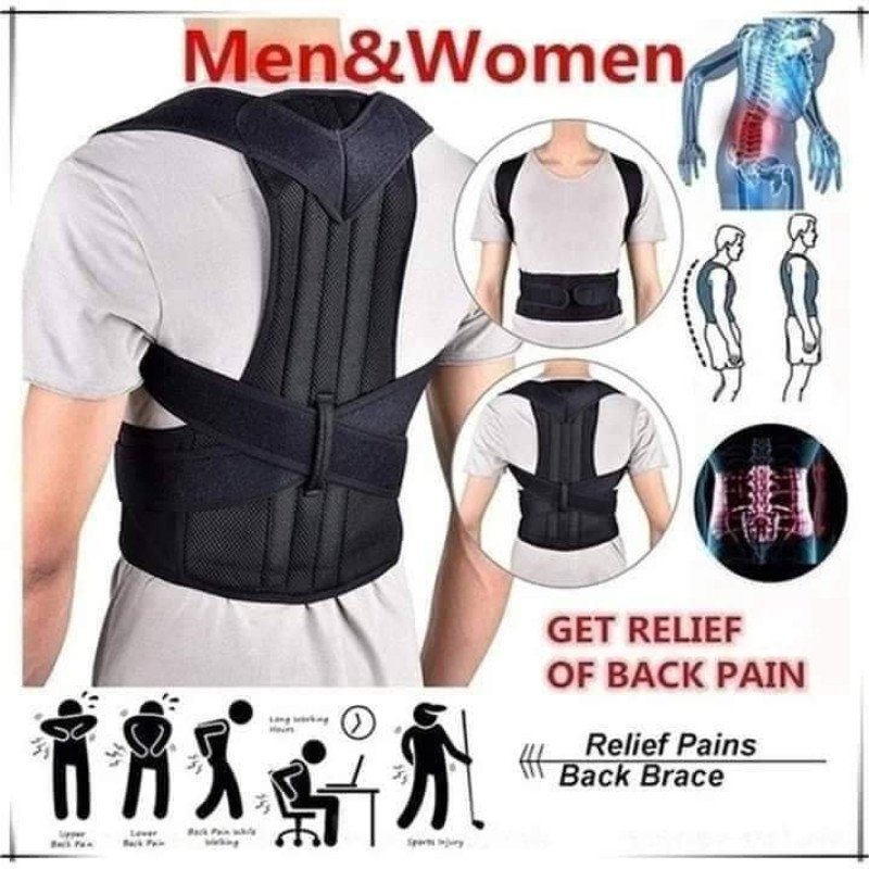 [ Back Posture Support Belt Free Sizee