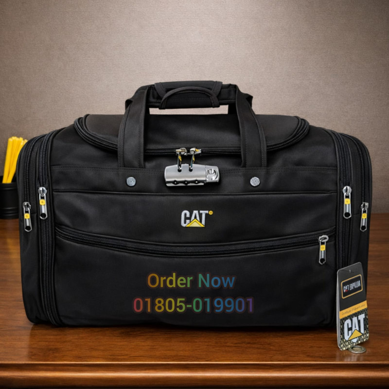 Super Big CAT Travel bag Black + সাথে ডেলিভারি চার্জ ফ্রি