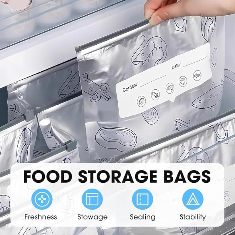 Smart Aluminum Foil Zip Bag 60p + সাথে ডেলিভারি চার্জ ফ্রি