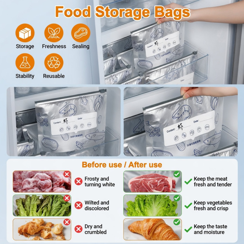 Smart Aluminum Foil Zip Bag 20p + সাথে ডেলিভারি চার্জ ফ্রি